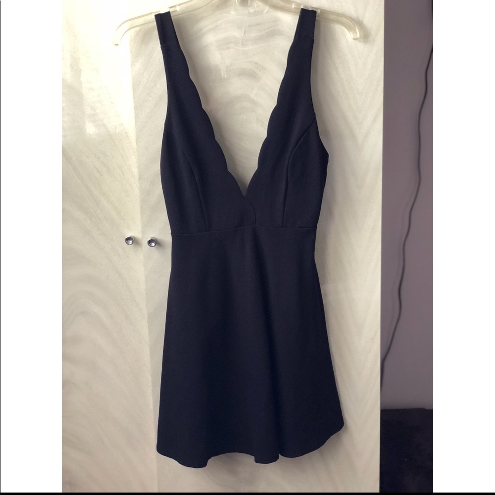Black mini dress